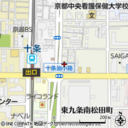 京都府京都市南区東九条松田町6周辺の地図