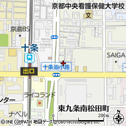 京都府京都市南区東九条松田町11周辺の地図