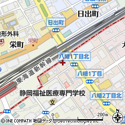 セブンイレブン静岡八幡１丁目店周辺の地図