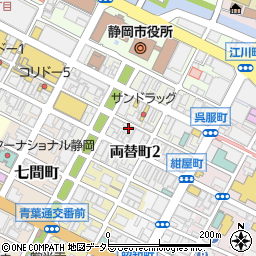 海鮮と産地鶏の炭火焼き うお鶏 静岡駅店周辺の地図