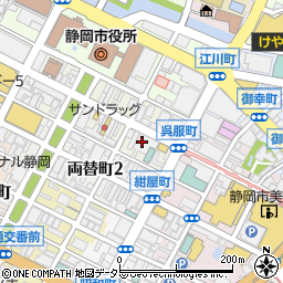 株式会社幸煎餅静岡店周辺の地図