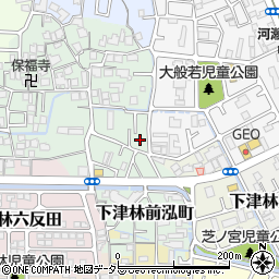 京都府京都市西京区下津林前泓町30周辺の地図