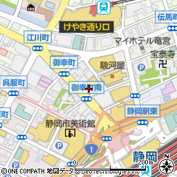近畿日本ツーリスト株式会社　静岡支店団体受付用周辺の地図