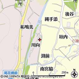 兵庫県川辺郡猪名川町島川向周辺の地図