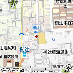餃子の王将 椥ノ辻店周辺の地図
