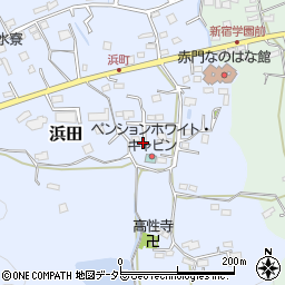 千葉県館山市浜田周辺の地図