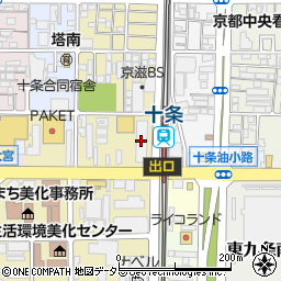 きんでん京都支店十条事務所周辺の地図