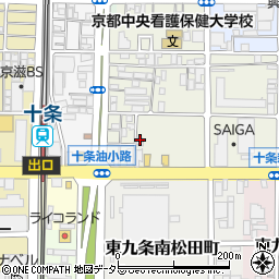 京都府京都市南区東九条松田町30周辺の地図