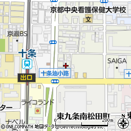 京都府京都市南区東九条松田町20周辺の地図
