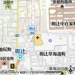 薬局ダックス山科椥辻店周辺の地図