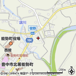 大阪府豊能郡能勢町宿野192周辺の地図