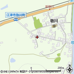 島根県江津市敬川町1122周辺の地図