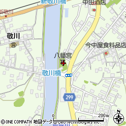 敬川八幡宮周辺の地図