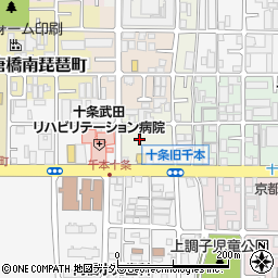 京都府京都市南区上鳥羽唐戸町周辺の地図
