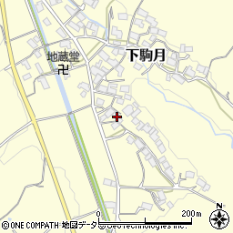 滋賀県蒲生郡日野町下駒月1077周辺の地図