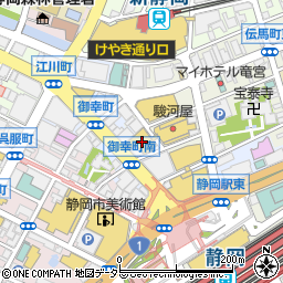 静岡モディ周辺の地図