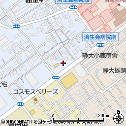 タイムズ静岡曲金第２駐車場周辺の地図