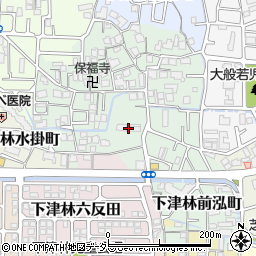 京都府京都市西京区下津林前泓町23周辺の地図