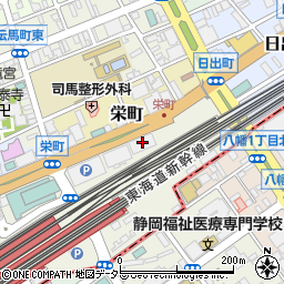 ＴＫＣ静岡会事務局周辺の地図