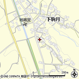 滋賀県蒲生郡日野町下駒月1079周辺の地図