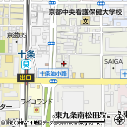 京都府京都市南区東九条松田町21周辺の地図