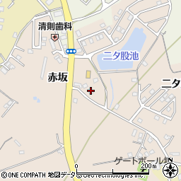 愛知県知多市日長赤坂74-1周辺の地図