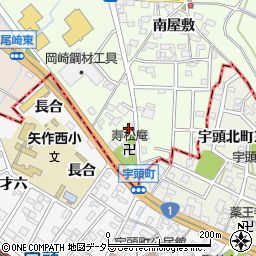 愛知県安城市柿碕町長合周辺の地図