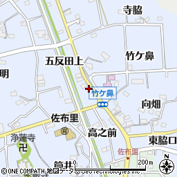愛知県知多市佐布里竹ケ鼻88周辺の地図