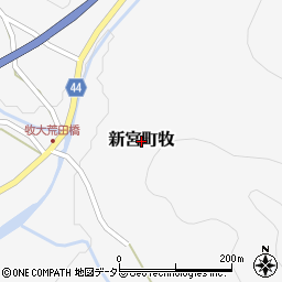 兵庫県たつの市新宮町牧周辺の地図