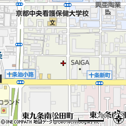 京都府京都市南区東九条松田町39周辺の地図