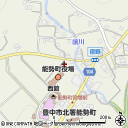 大阪府豊能郡能勢町宿野37周辺の地図