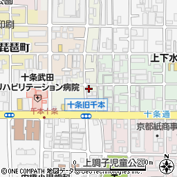 京都府京都市南区西九条唐戸町39周辺の地図