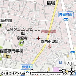 愛知県岡崎市井田町中屋敷24周辺の地図