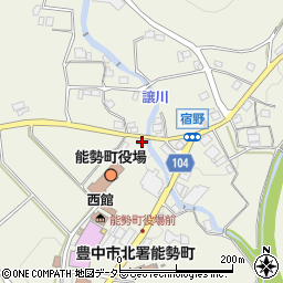大阪府豊能郡能勢町宿野870周辺の地図