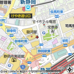 質かわむら静岡店周辺の地図