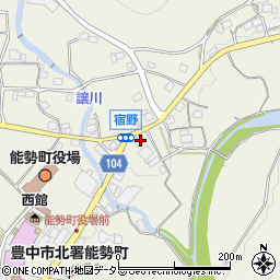 大阪府豊能郡能勢町宿野193周辺の地図