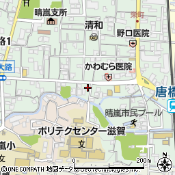 滋賀県大津市鳥居川町9-13周辺の地図