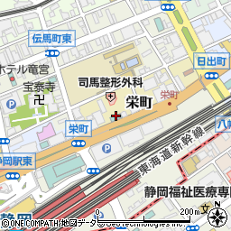 くれたけインプレミアム静岡駅前周辺の地図