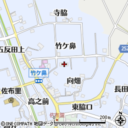 愛知県知多市佐布里竹ケ鼻15周辺の地図