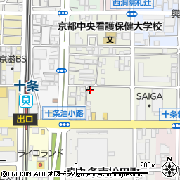 京都府京都市南区東九条松田町32周辺の地図