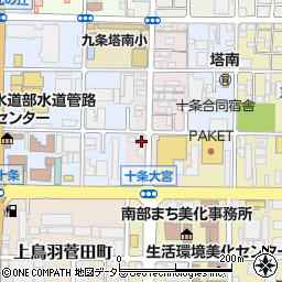 京都府京都市南区西九条御幸田町104周辺の地図