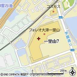 ゆうちょ銀行フォレオ大津一里山内出張所 ＡＴＭ周辺の地図