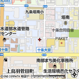 京都府京都市南区西九条御幸田町105周辺の地図