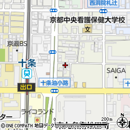 京都府京都市南区東九条松田町22周辺の地図