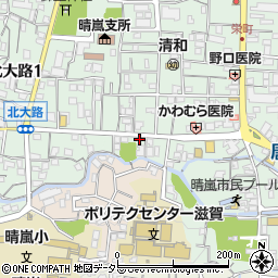 滋賀県大津市鳥居川町9-6周辺の地図