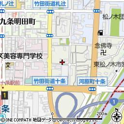 京都府京都市南区東九条柳下町31周辺の地図