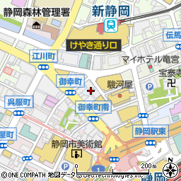 株式会社静岡伝馬町プラザ周辺の地図