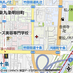 京都府京都市南区東九条柳下町32周辺の地図