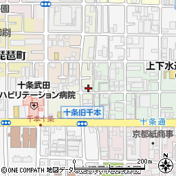京都府京都市南区西九条唐戸町38周辺の地図