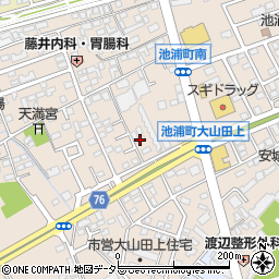 愛知県安城市池浦町大山田上2-305周辺の地図